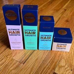 New Moerie hair bundle- includes hair growth shampoo, conditioner, spray & mask